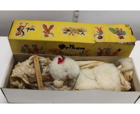 A boxed vintage Pelham puppet 