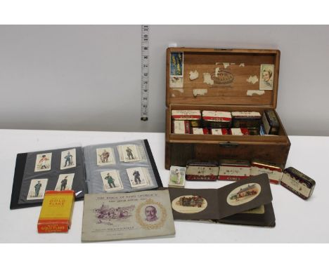 A  large selection of vintage cigarette cards 