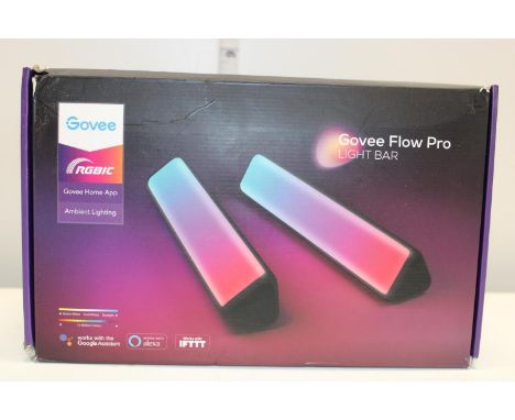 A boxed Govee flow pro light bar 