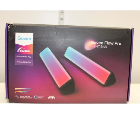 A boxed Govee flow pro light bar 