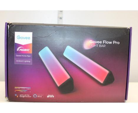 A boxed Govee flow pro light bar 