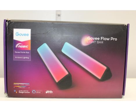 A boxed Govee flow pro light bar 