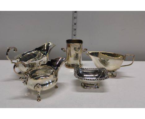 A shelf of quality silver plated ware 