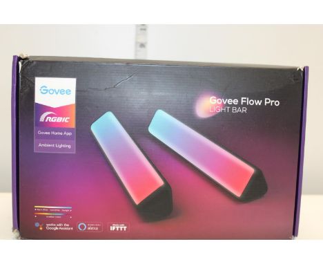A boxed Govee flow pro light bar 