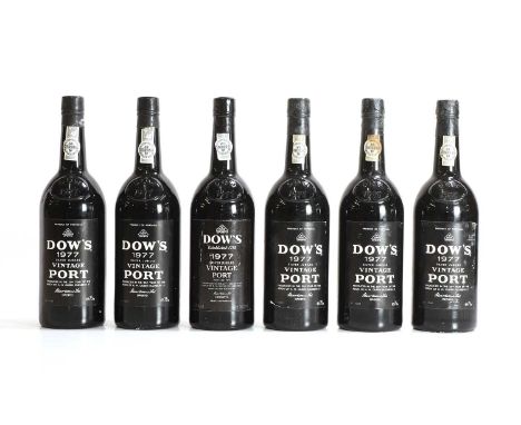 Dows, Vintage Port, 1977 (6)Condition ReportSome corrosion to capsulesUllage - All HS or better