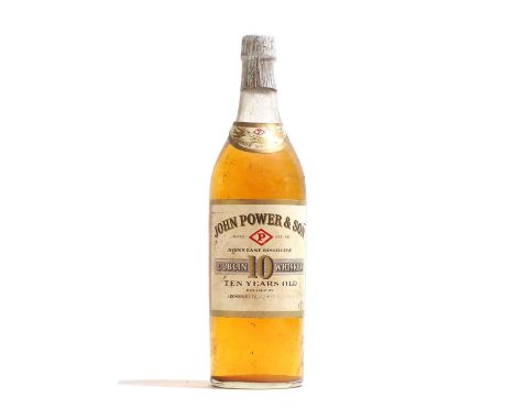 John Power & Son - 10 years old John's Lane Distillery, Three Swallow, Dublin Whiskey, bottled by J Donohue, Irish St., Ennis