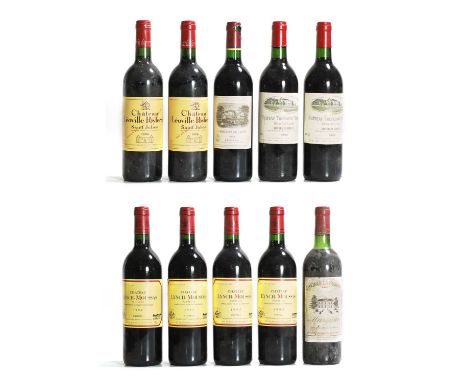 A selection of Bordeaux red wines, comprising 1 x Chateau La Gurgue, Margaux, 1982, 2 x Chateau Troplong Mondot, Saint-Emilio