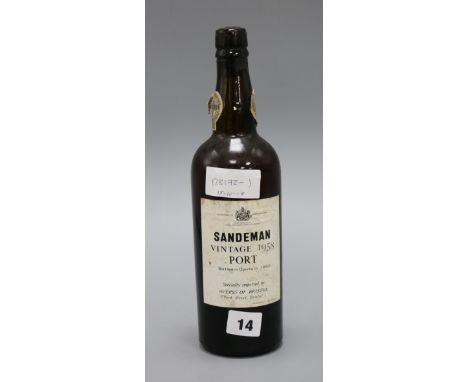 One bottle of Sandemann 1958 Vintage Port