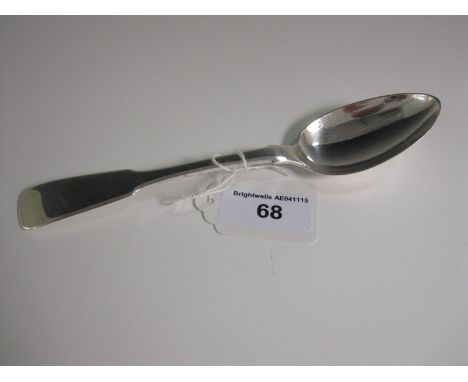 A Georgian Scottish provincial silver Dessert Spoon fiddle pattern, four marks, Perth, maker: R & R Keay, circa 1810