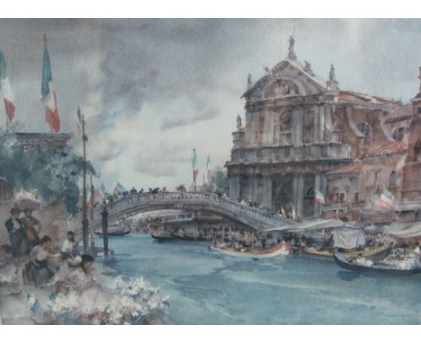 SIR WILLIAM RUSSELL FLINT PRA (1880-1969)Venetian Festivalcolour offset lithographpencil signed in margin (lower right)publis