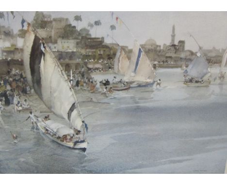 SIR WILLIAM RUSSELL FLINT PRA (1880-1969)Holiday after Ramadanpencil signed in margin (lower right)published by Frost and Ree