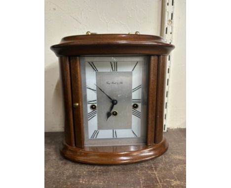 A mahogany cased Franz, Hermle &amp; Sohn mantel clock 