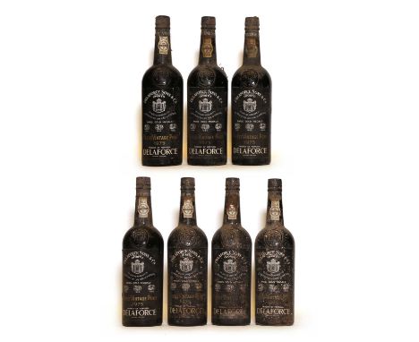 Delaforce, Vintage Port, 1975, seven bottlesCondition report: Three LN One MN Three BN