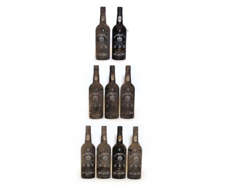 Delaforce, Vintage Port, 1977, nine bottlesCondition report: LN to MN