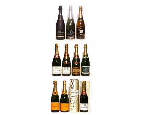 Assorted Champagne and other sparkling wine, to include; Veuve Clicquot Ponsardin, Reims, NV, two bottles; Moet &amp; Chandon