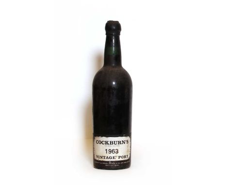 Cockburns, Vintage Port, 1963, one bottleCondition report: MN