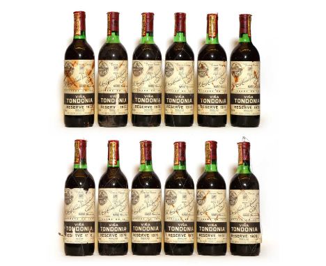 Rioja Gran Reserva, Viña Tondonia, R. Lopez de Heredia, 1970, twelve bottles