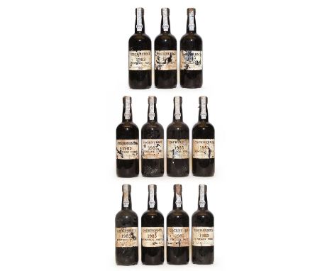 Cockburns, Vintage Port, 1983, eleven bottlesCondition report: Seven LN, two with capsule damage Two MN Two BN