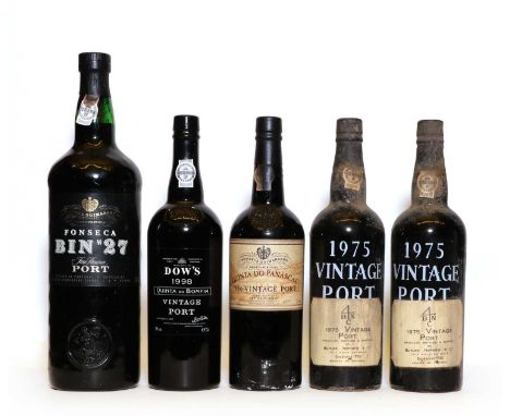 Assorted Vintage Port to include: Butler &amp; Nephew &amp; Co, Vintage Port, 1975, two bottles; Dows, Quinta do Bomfim, Vint