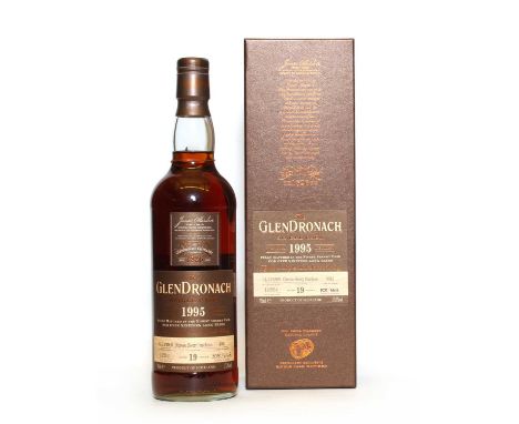 Glendronach, Highland Single Malt Scotch Whisky, Single Cask, Aged 19 Years, distilled 1995, 57% vol., 700ml, one bottle (box