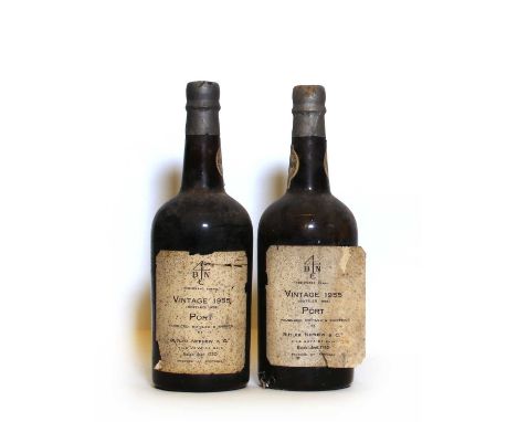Butler Nephew &amp; Co, Vintage Port, 1955, two bottlesCondition report: One BN One BS
