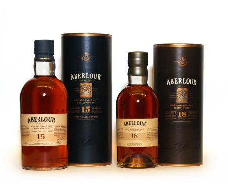 Aberlour, Highland Single Malt Scotch Whisky, 18 Years Old, 43% vol., 70cl, one bottle (boxed) and Aberlour, Single Malt Scot