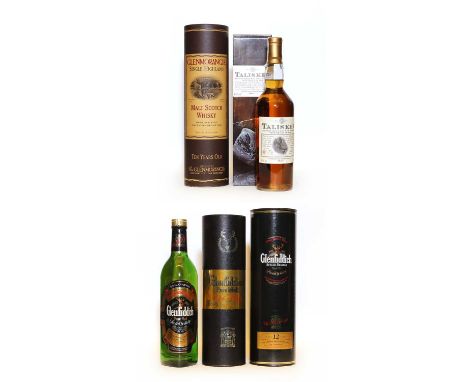 Assorted Scotch Whisky, to include Glenfiddich, Pure Malt, Single Malt Scotch Whisky, Special Old Reserve, 40% vol, 70cl, one