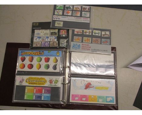 Post Office collectors packs from the 1970s and later with a postage value of £51