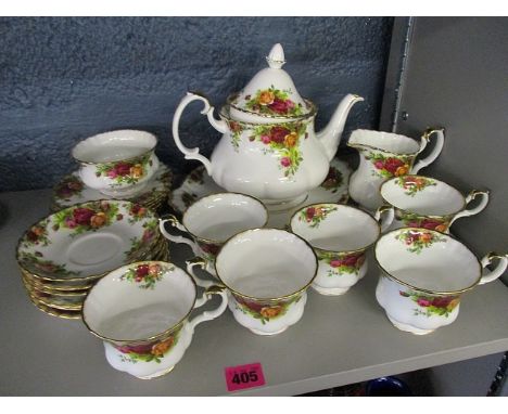 A Royal Albert six piece tea service