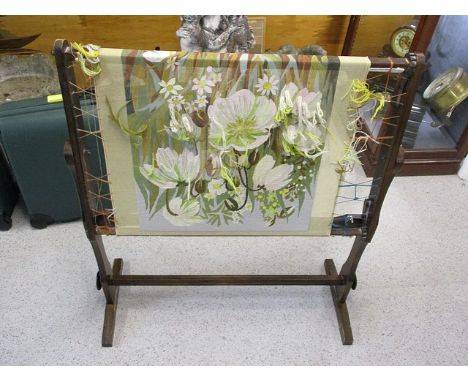An oak tapestry frame