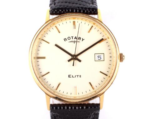 Rotary elite 18 hot sale carat gold watch