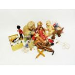 Box of assorted 19th century and later china including a teacup handpainted with birds and another