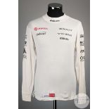 Pastor Maldonado raced used Williams Nomex top.