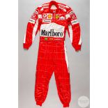 Rubens Barrichello Ferrari 2005 Chinese Grand Prix race worn race suit by Puma.