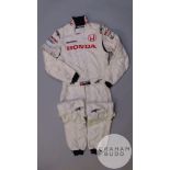 James Rossiter used Honda race suit by Alpinestars.