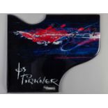 A 2007 Red Bull rear wing end plate with Jos Pirkner sponsor's logo