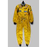 Giancarlo Fisichella B & H Jordon race suit, by Sparco
