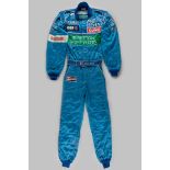 Jean Alesi 1996 Benetton race worn suit, by Sparco