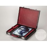 A rare diamond sprayed carbon brief case.