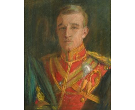 E. M. Kitchen, circa 1890, a pastel head and shoulders portrait of a military officer, signed and indistinctly dated, 24" x 2