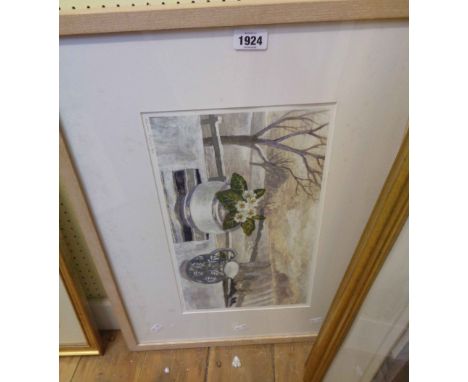 Sarah Bowman: a framed signed limited edition coloured print entitled 'Winter Fields'