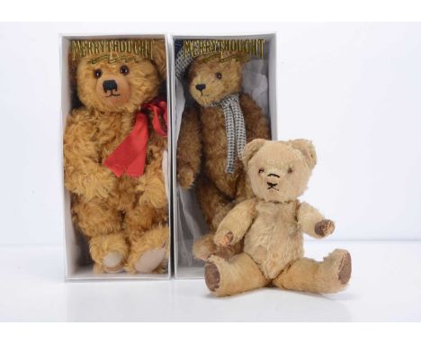 Two limited edition Merrythought teddy bears, a Magnificent Magnet, to celebrate the first bears 75th Anniversary, 41 of 250,