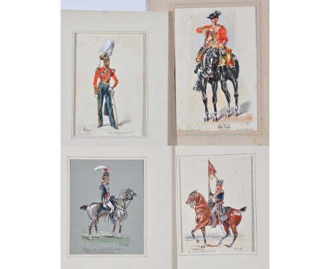 G*** H*** B*** After R*** Dighton, D Grahouet and other Artists - "An Officer of the 14th Light Dragoons 1802"; and other mil