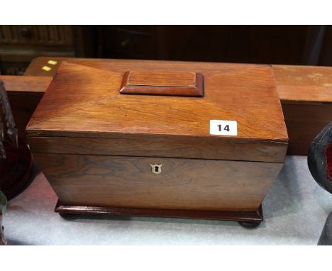 Rosewood tea caddy