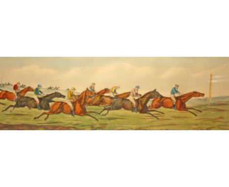 AFTER HENRY ALKEN,  Newmarket Races, a coloured racing print, The Gallops, 12.5'' (32cm)h x 30.5'' (77cm). (1)