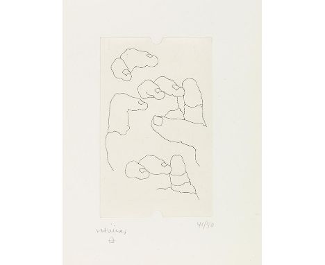 Eduardo Chillida     Die Hände Edmond Jabès, La mémoire et la main. Paris, D. Lelong 1986.  - Eines der ersten 50 numerierten