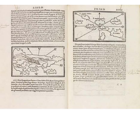 Benedetto Bordone     Das Buch der Inseln Isolario. Nel qual si ragione di tutte l'Isole del mondo. Venedig, Nic. Zoppino d'A