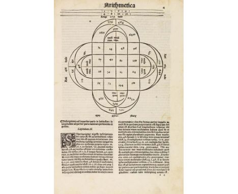 Boethius     Der komplette Boethius Opera. 3 Teile in 3 Bänden. Venedig, Johannes und Gregorius de Gregoriis, 1497-1499.  - Z