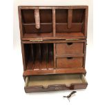 A modern leather covered desk tidy openi