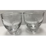A pair of mid 20th Century Orrefors styl